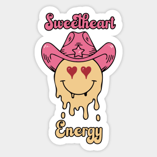 Fun Sweetheart Energy Retro Design Sticker